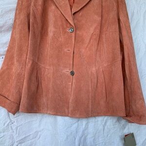 Peach suede jacket
